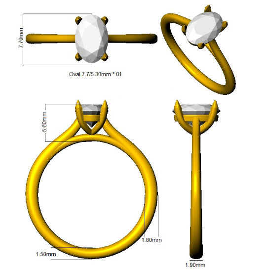 SR4596 — Ring - 18k Two Tone detail