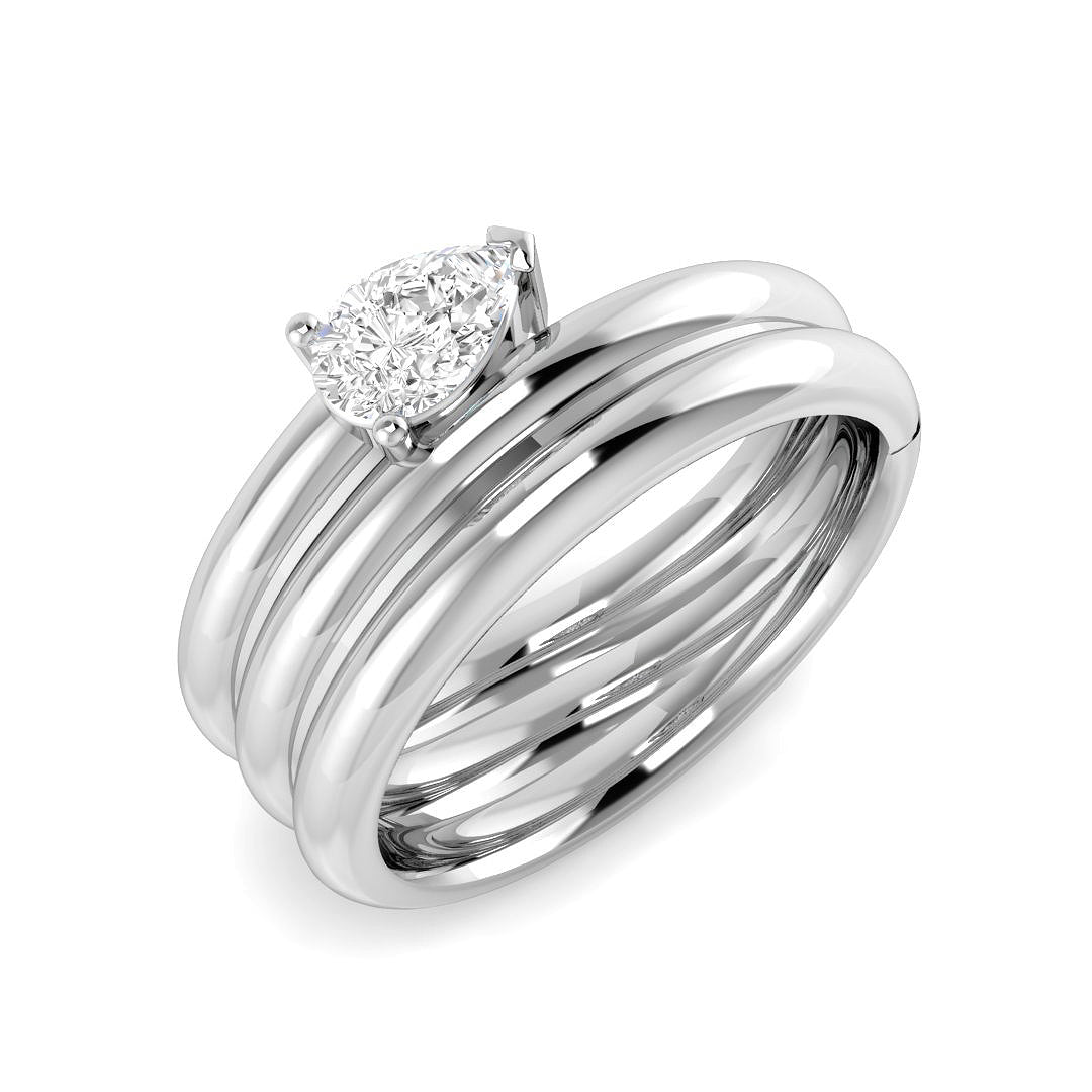 SR4606 — Ring - 9k White Gold
