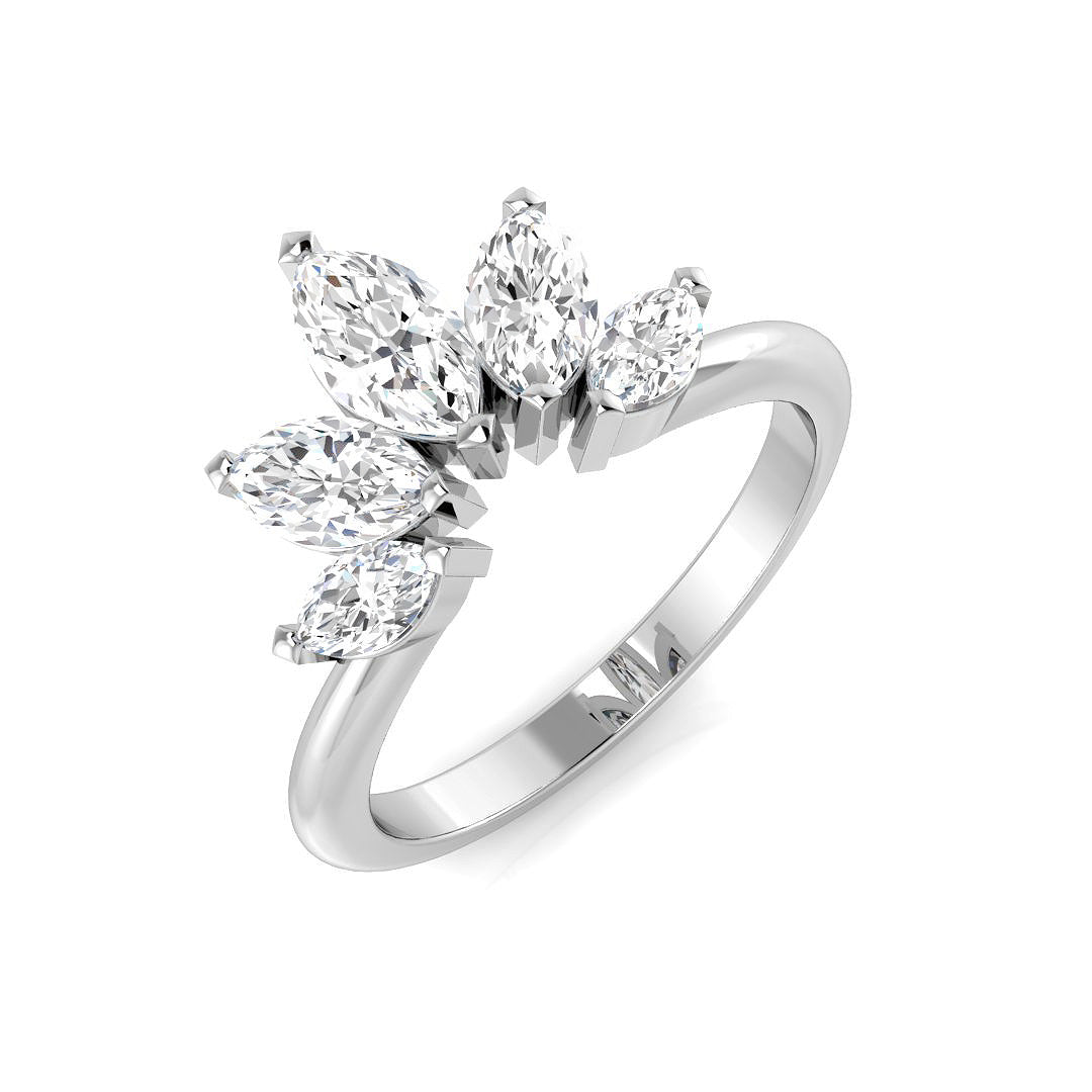 SR460 — Ring - 9k White Gold