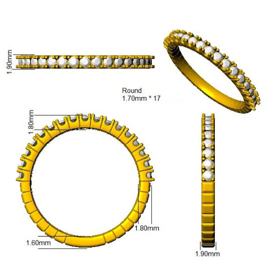 SR4652 — Ring - 9k Yellow Gold detail