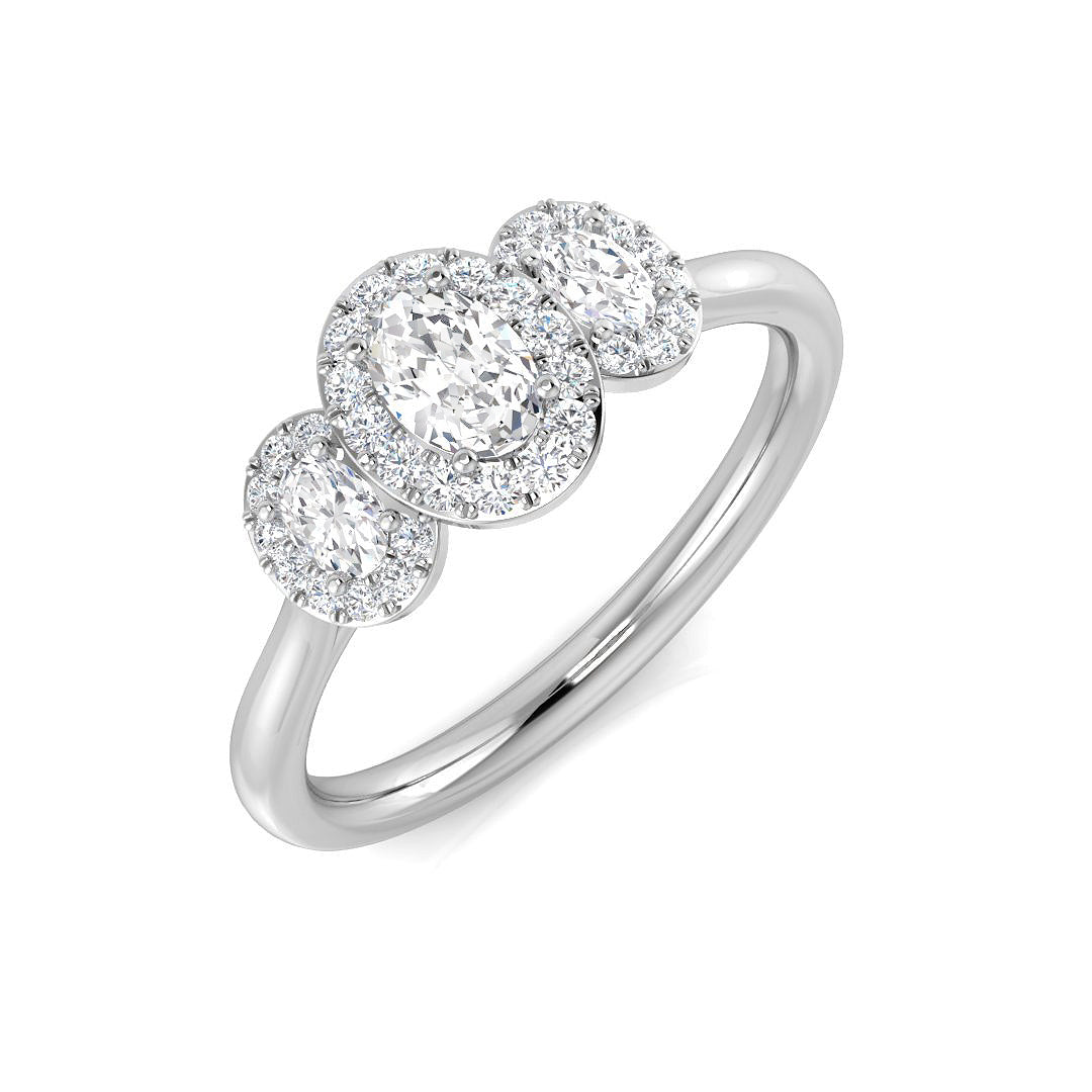 SR465 — Ring - 9k White Gold