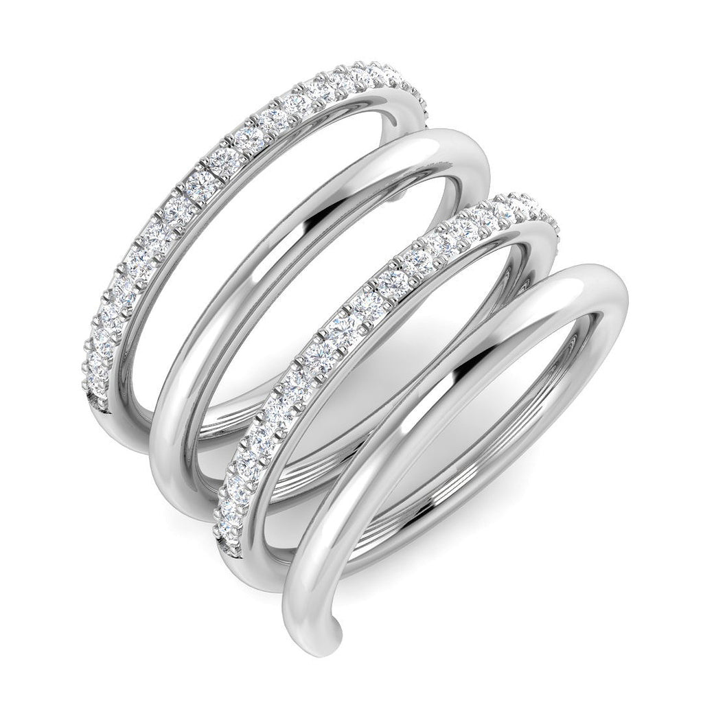 SR4664 — Ring - 9k White Gold