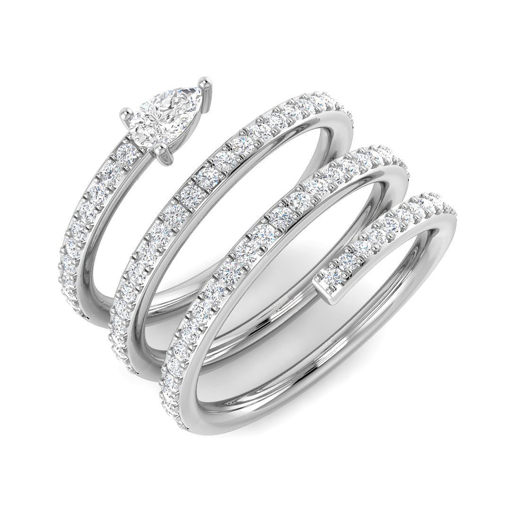 SR4670 — Ring - 9k White Gold