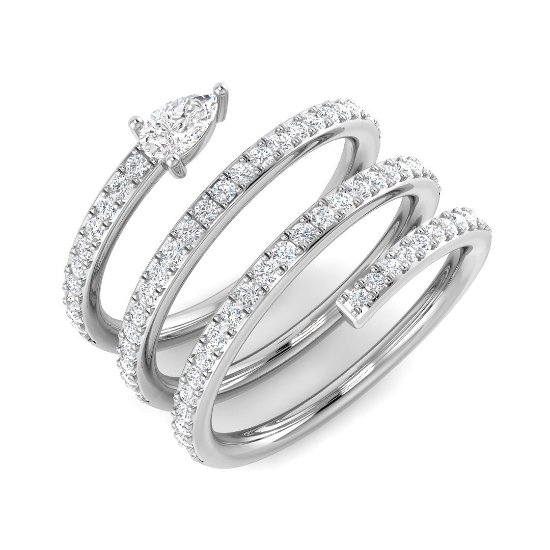 SR4670 — Ring - 9k White Gold
