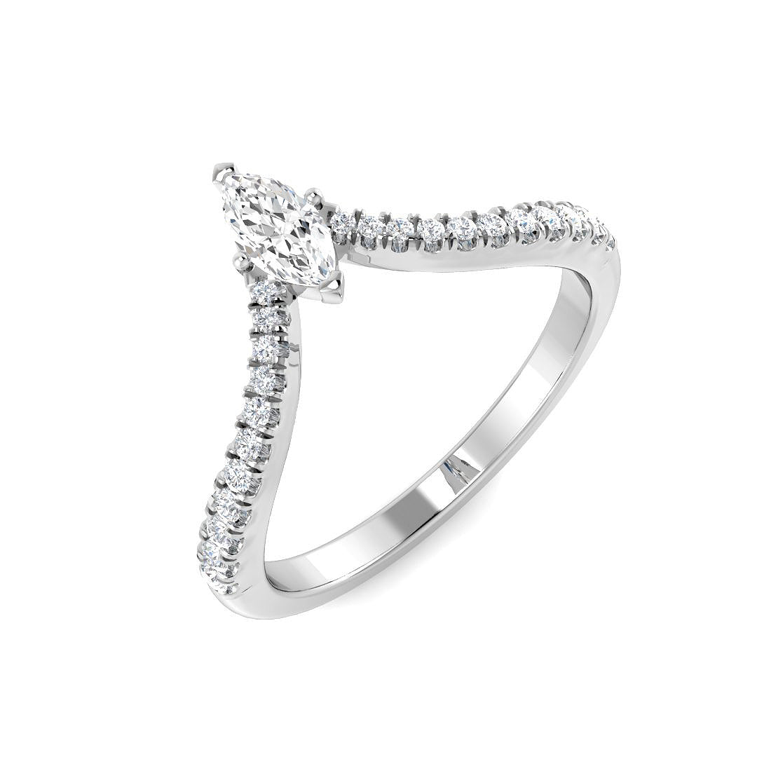 SR4671 — Ring - 9k White Gold