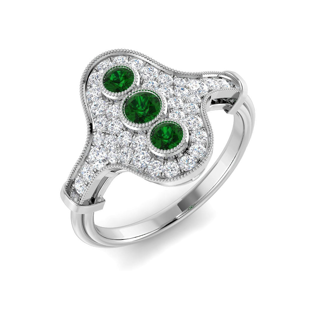 SR4717 — Ring - 9k White Gold