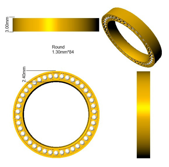 SR4731 — Ring - 9k Yellow Gold detail