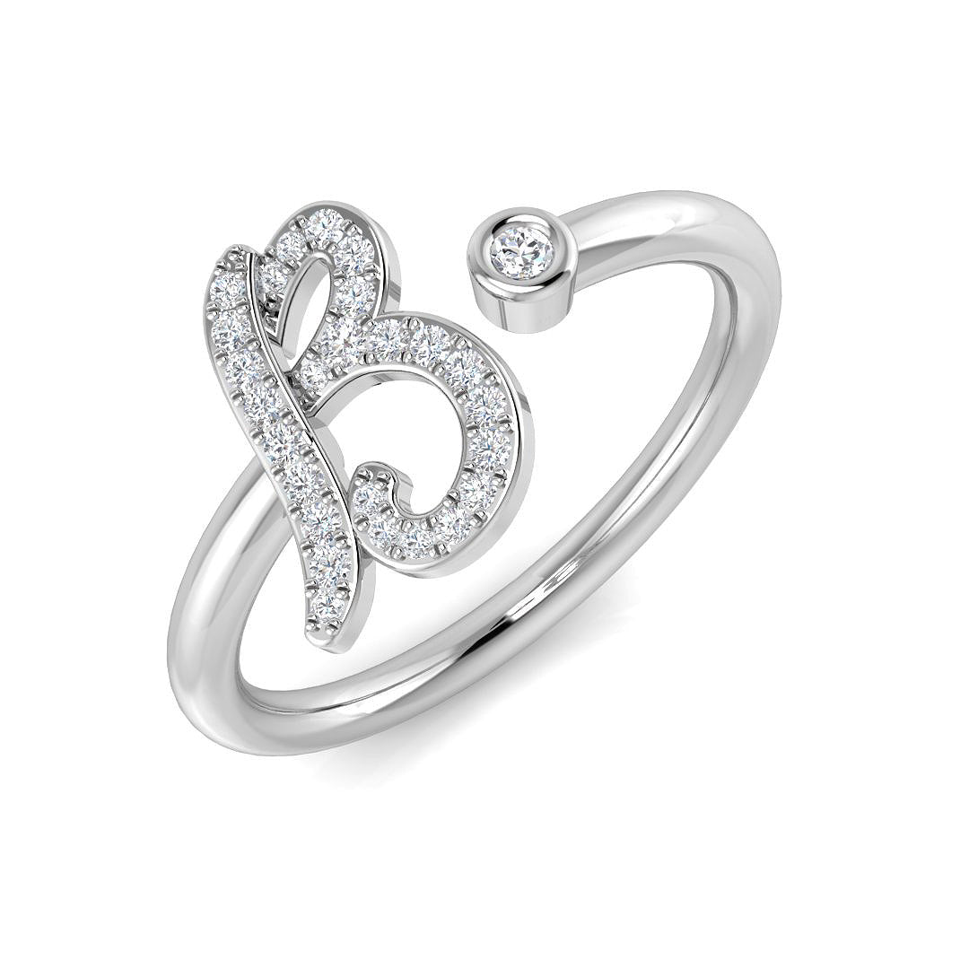 SR52-B — Ring - 9k White Gold
