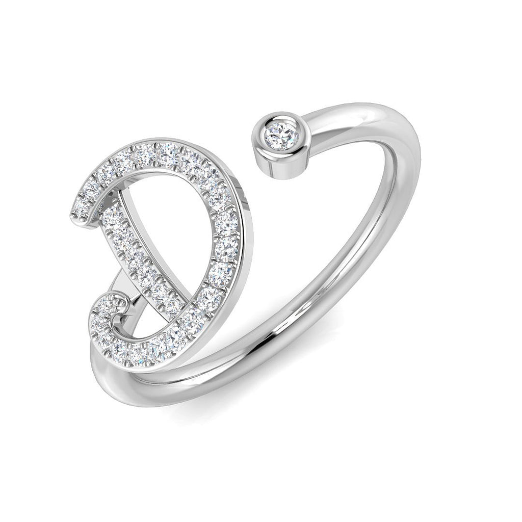SR52-D — Ring - 9k White Gold