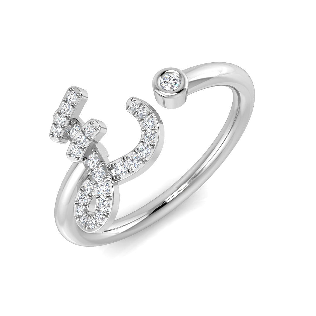 SR52-E — Ring - 9k White Gold