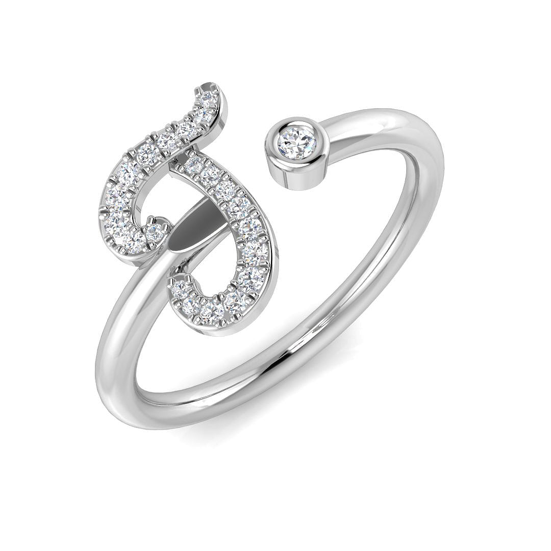 SR52-J — Ring - 9k White Gold
