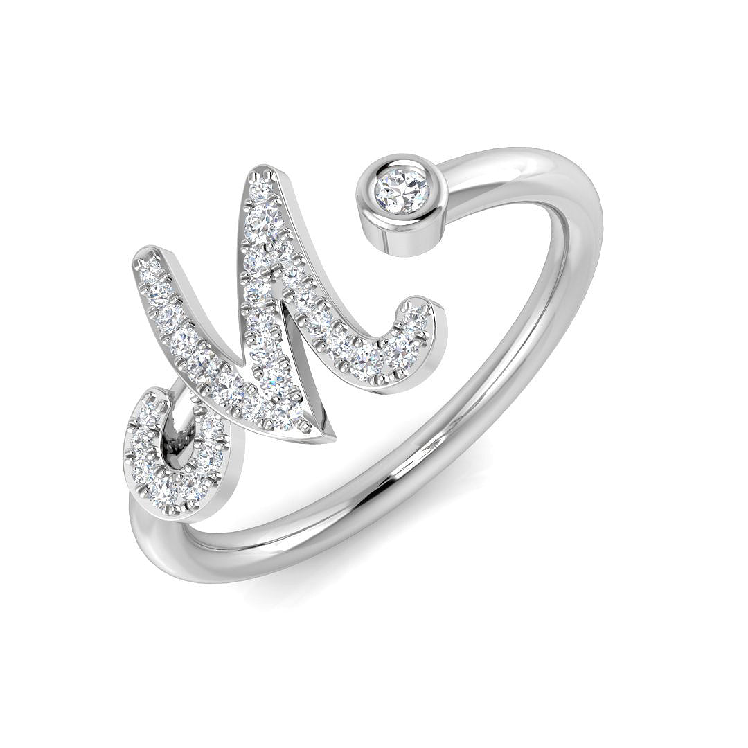 SR52-M — Ring - 9k White Gold