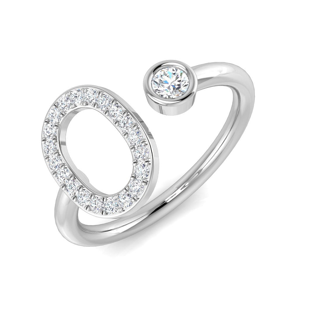 SR52-O — Ring - 9k White Gold