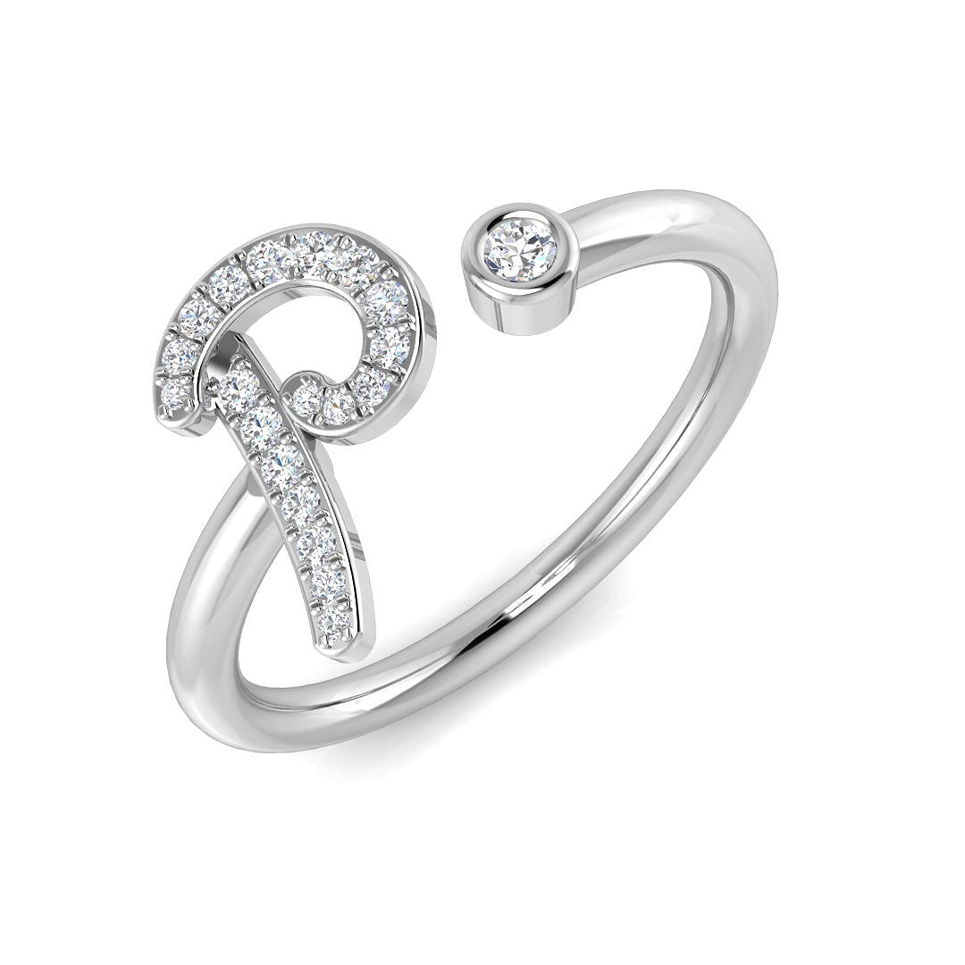 SR52-P — Ring - 9k White Gold