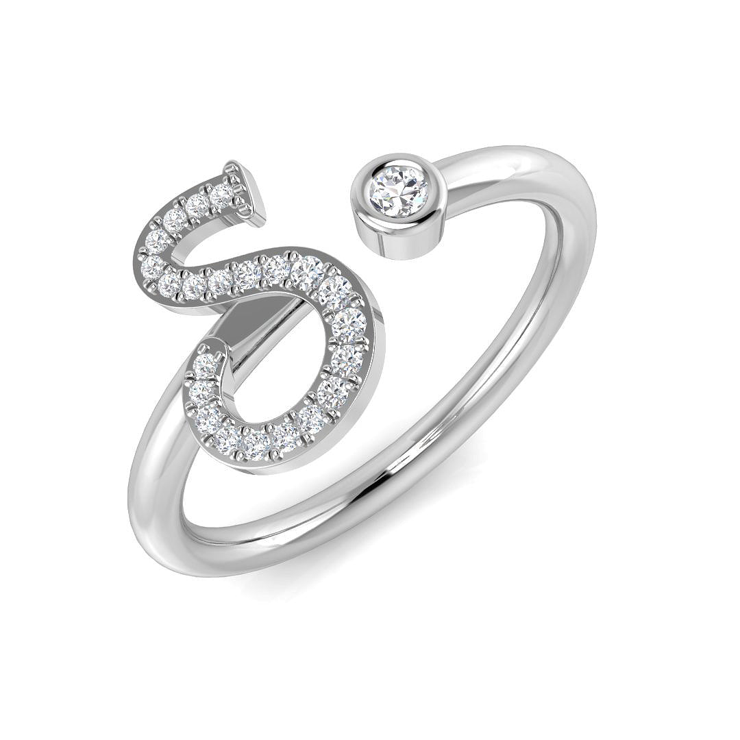 SR52-S — Ring - 9k White Gold