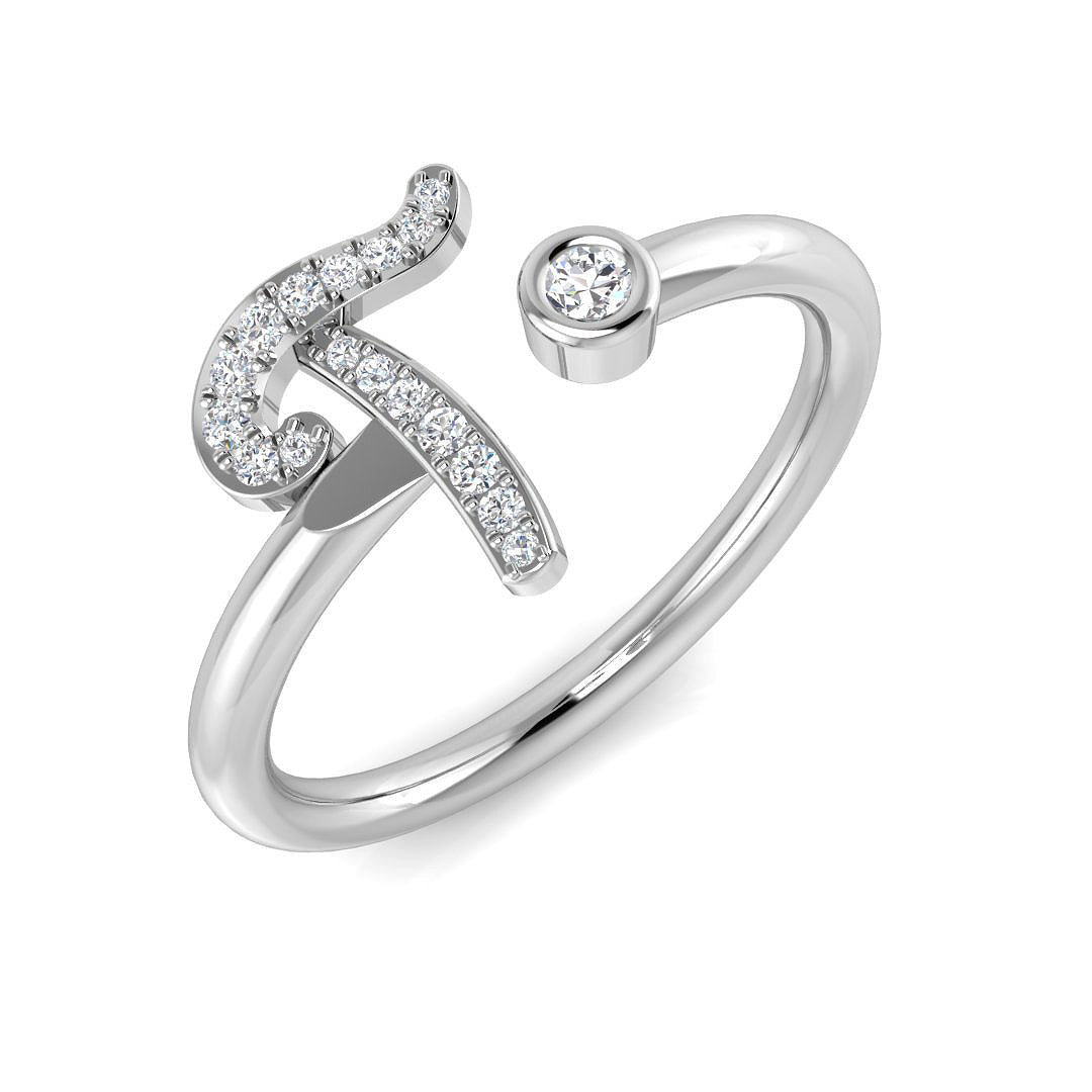 SR52-T — Ring - 9k White Gold