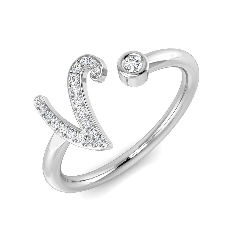 SR52-V — Ring - 9k White Gold