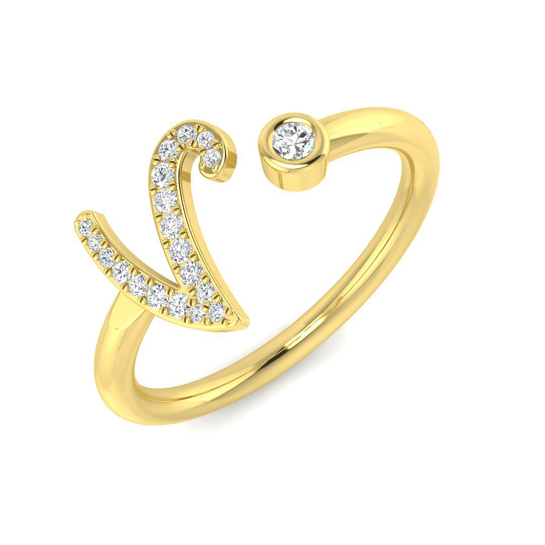 SR52-V — Ring - 9k Yellow Gold