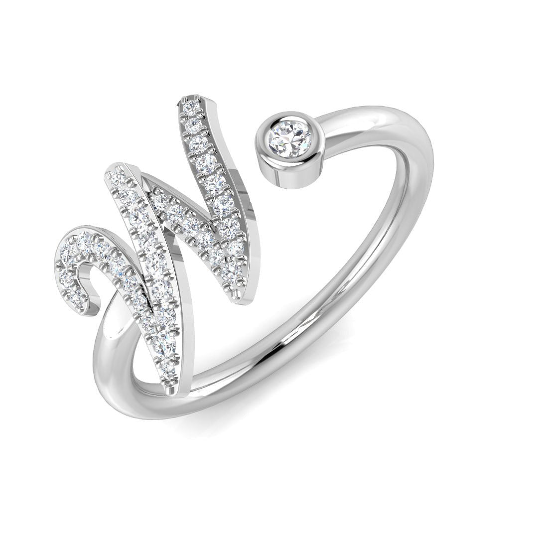 SR52-W — Ring - 9k White Gold