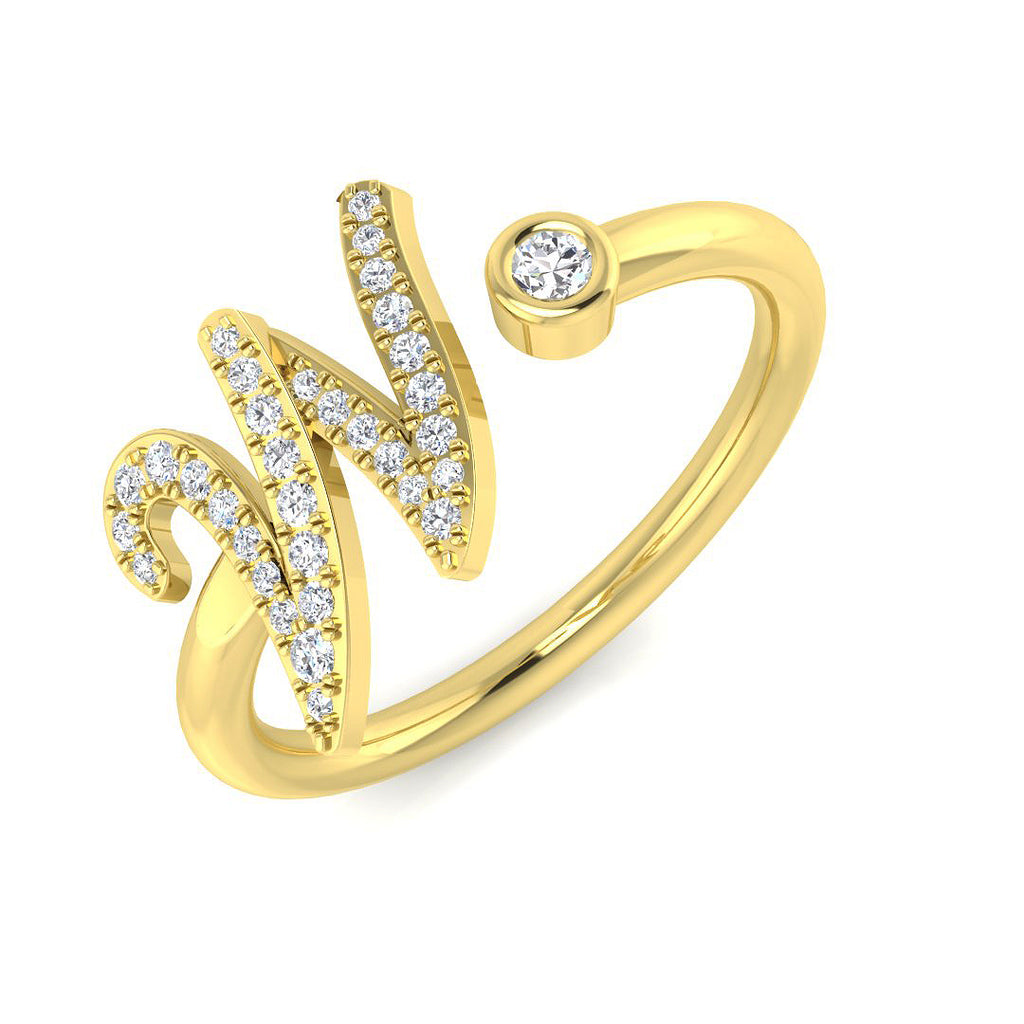 SR52-W — Ring - 9k Yellow Gold