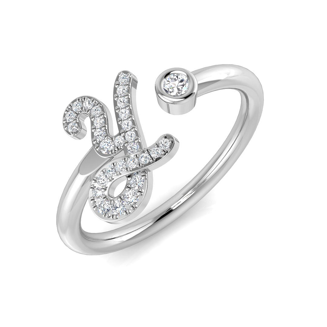 SR52-Y — Ring - 9k White Gold