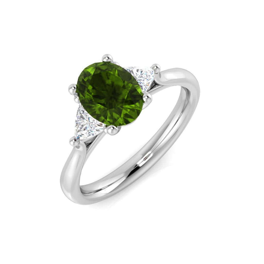 SR568 — Ring - 9 KT White Gold