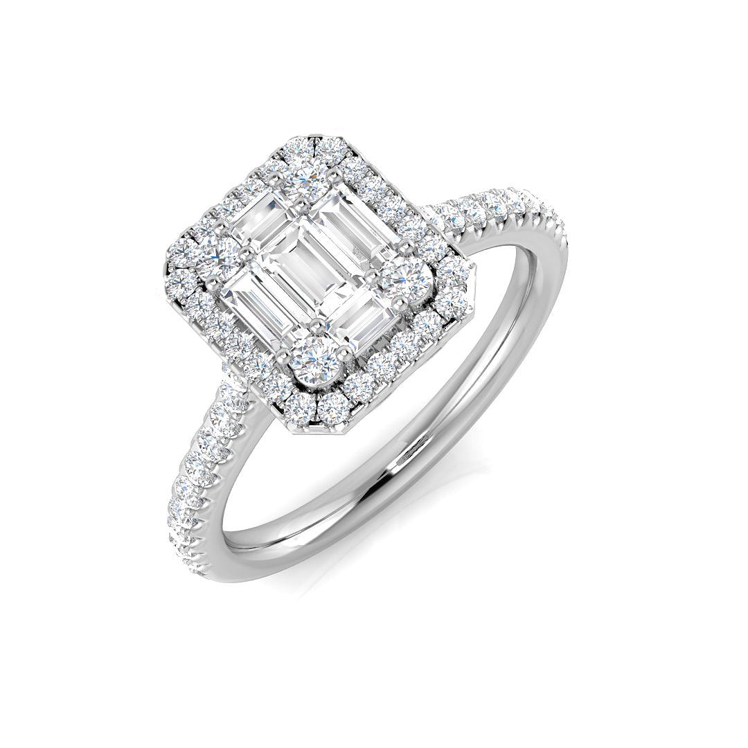 SR579 — Ring - 9k White Gold