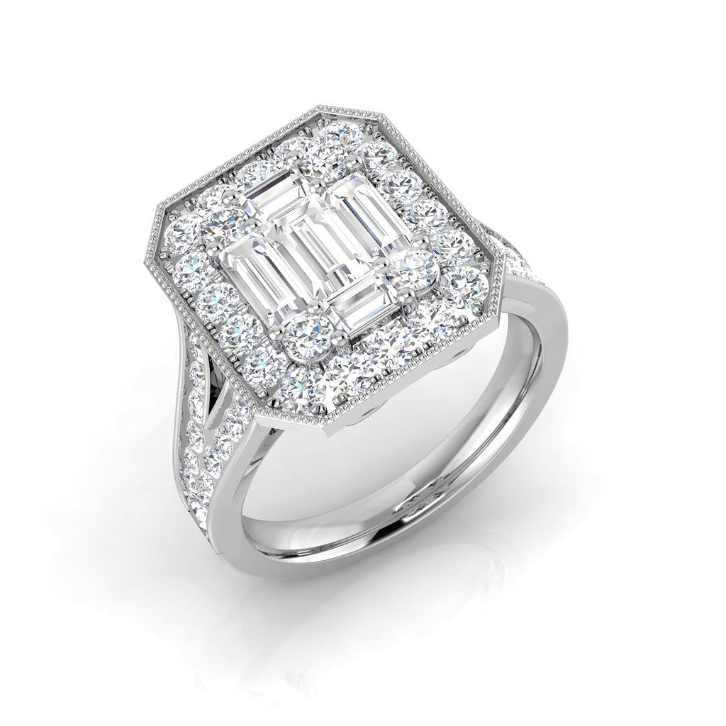 SR589 — Ring - 9k White Gold