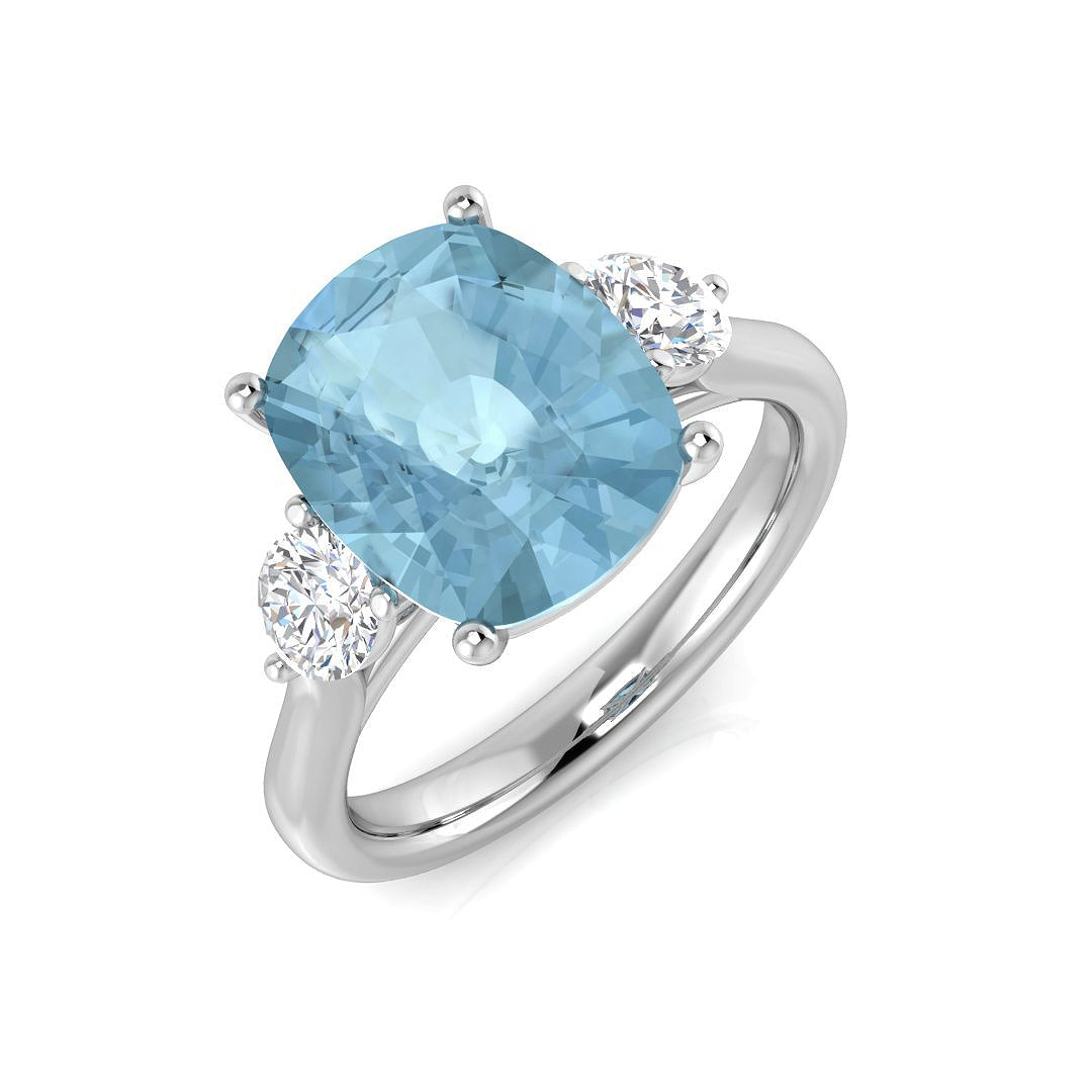 SR592 — Ring - 9k White Gold