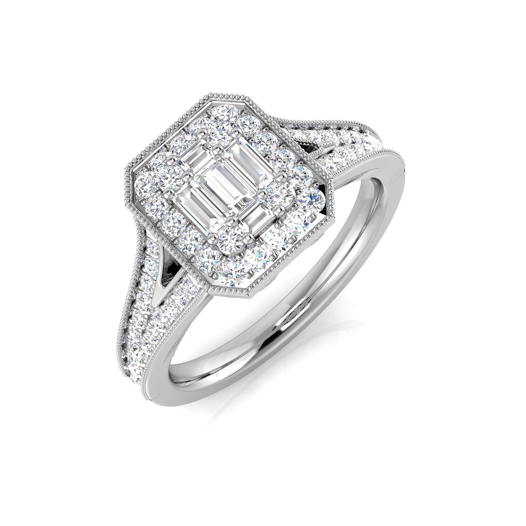 SR604 — Ring - 9k White Gold