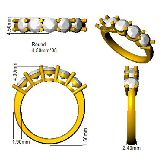 SR659 — Ring - 18k Two Tone detail
