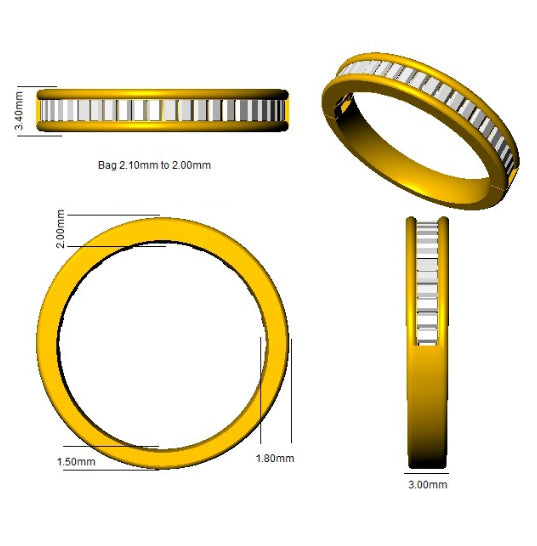 SR682 — Ring - 9k Yellow Gold detail