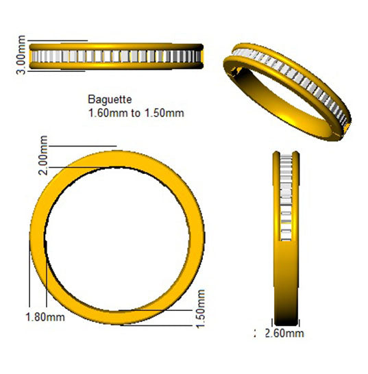 SR683 — Ring - 9k Yellow Gold detail