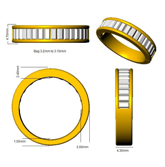 SR684 — Ring - 9k Yellow Gold detail