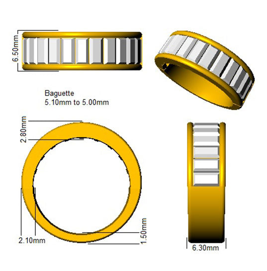 SR686 — Ring - 9k Yellow Gold detail