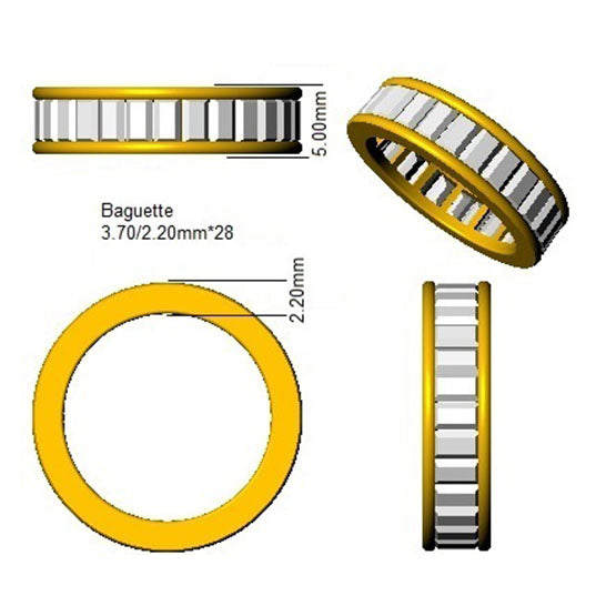 SR690 — Ring - 9k Yellow Gold detail