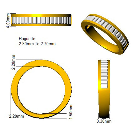 SR691 — Ring - 9k Yellow Gold detail