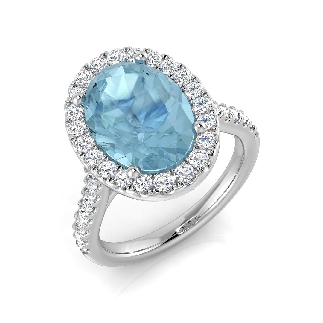 SR716 — Ring - 9k White Gold