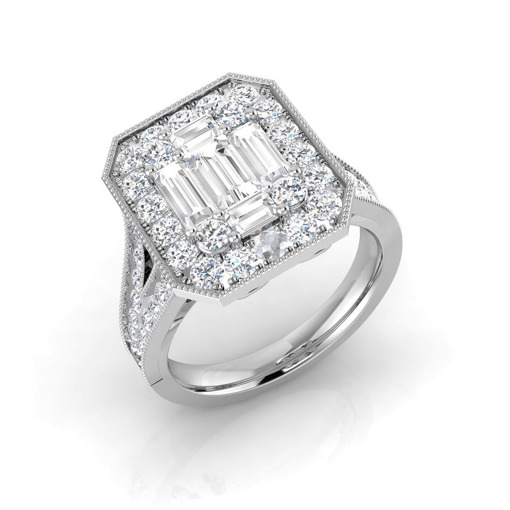 SR741 — Ring - 9k White Gold