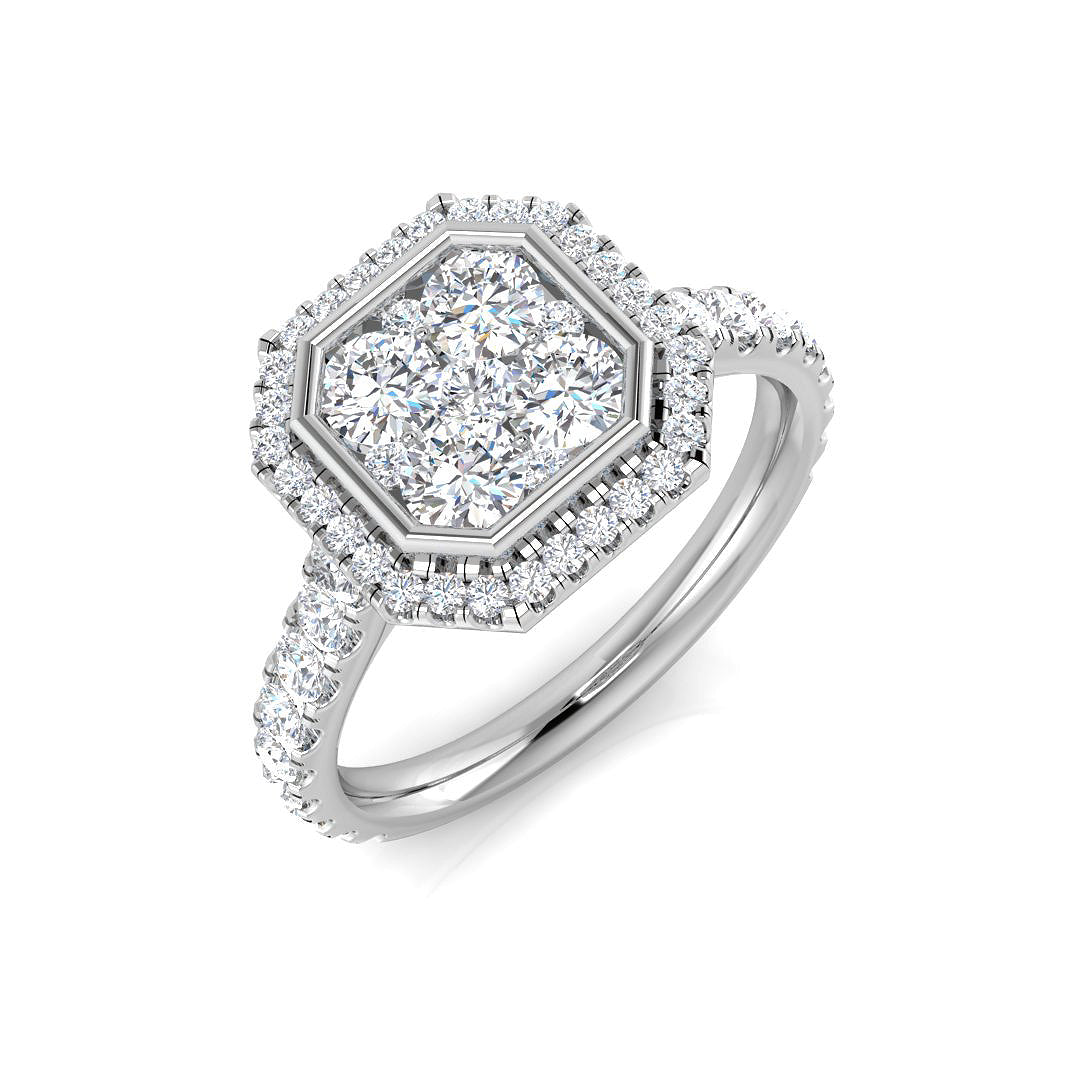 SR743 — Ring - 9k White Gold