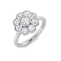 SR769 — Ring - 9 KT White Gold