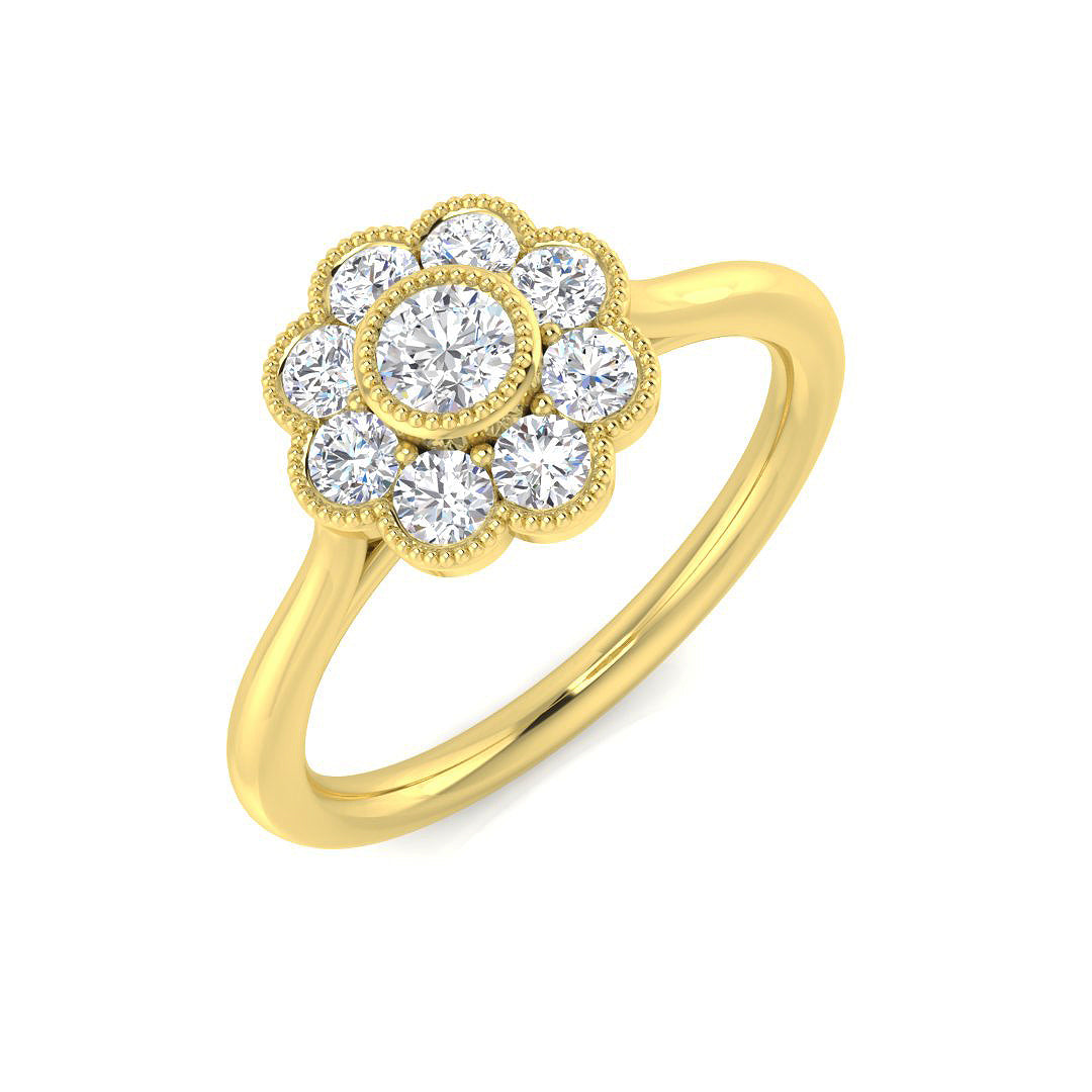 SR774 — Ring - 9k Yellow Gold