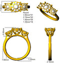 SR811 — Ring - 9k Two Tone detail