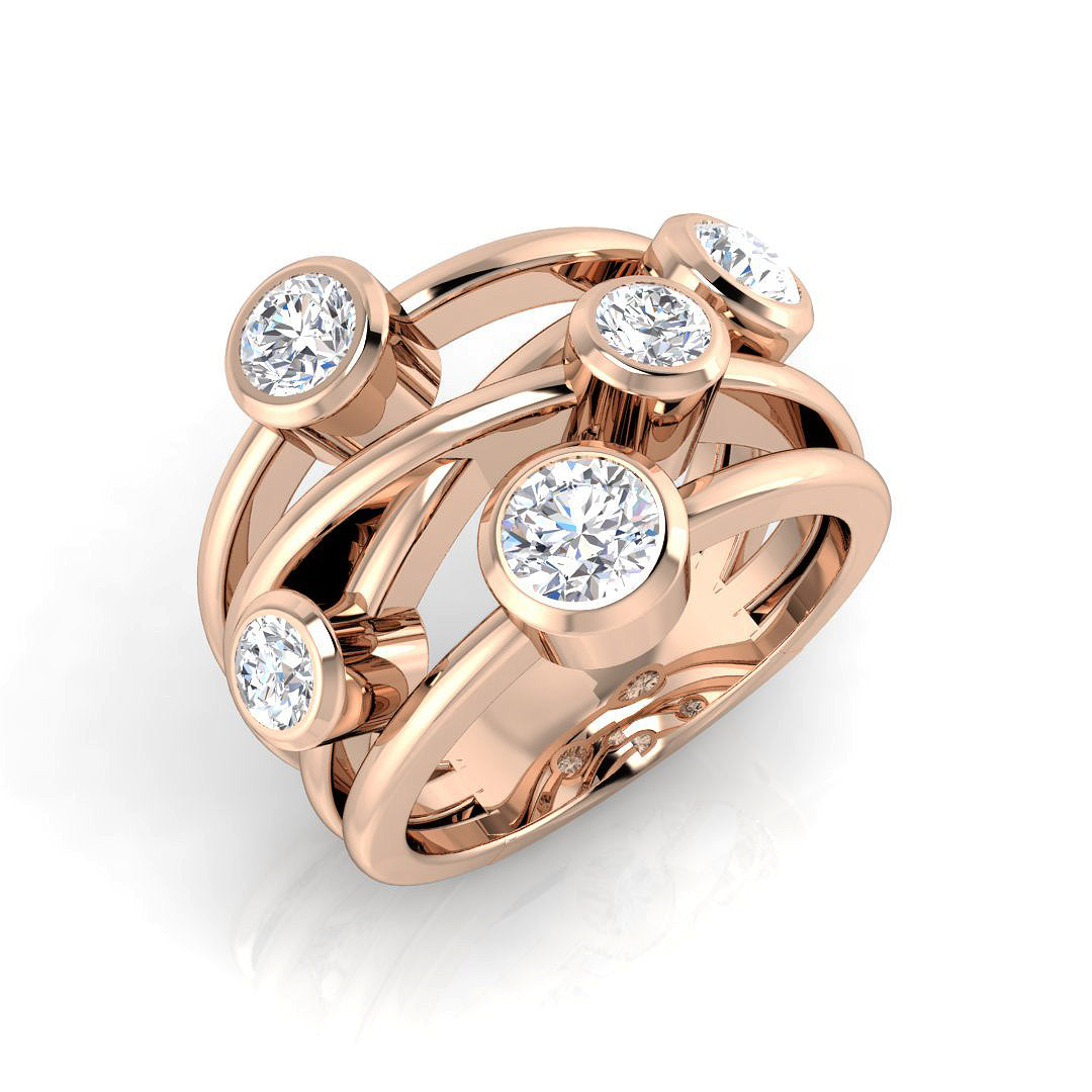 SR813 — Ring - 9k Rose Gold