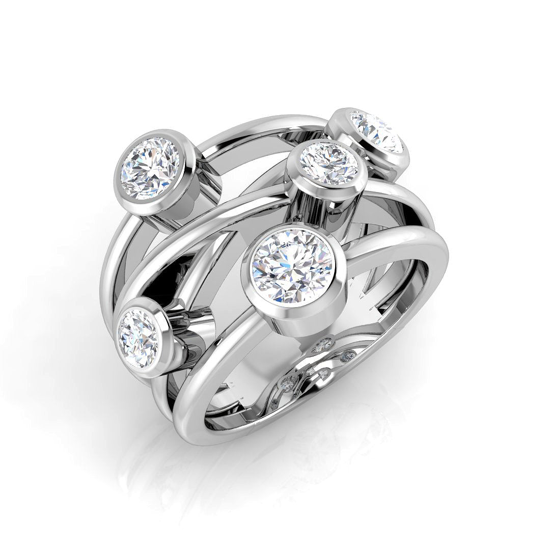 SR813 — Ring - 9k White Gold