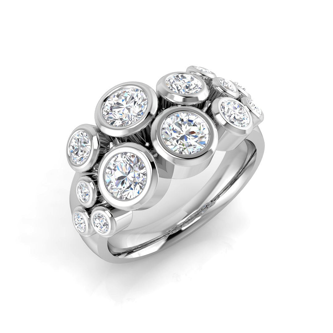 SR814 — Ring - 9k White Gold