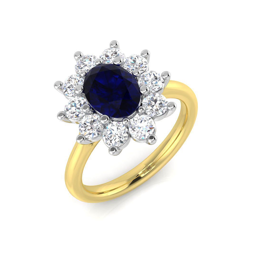 SR818 — Ring - 18 KT Two Tone