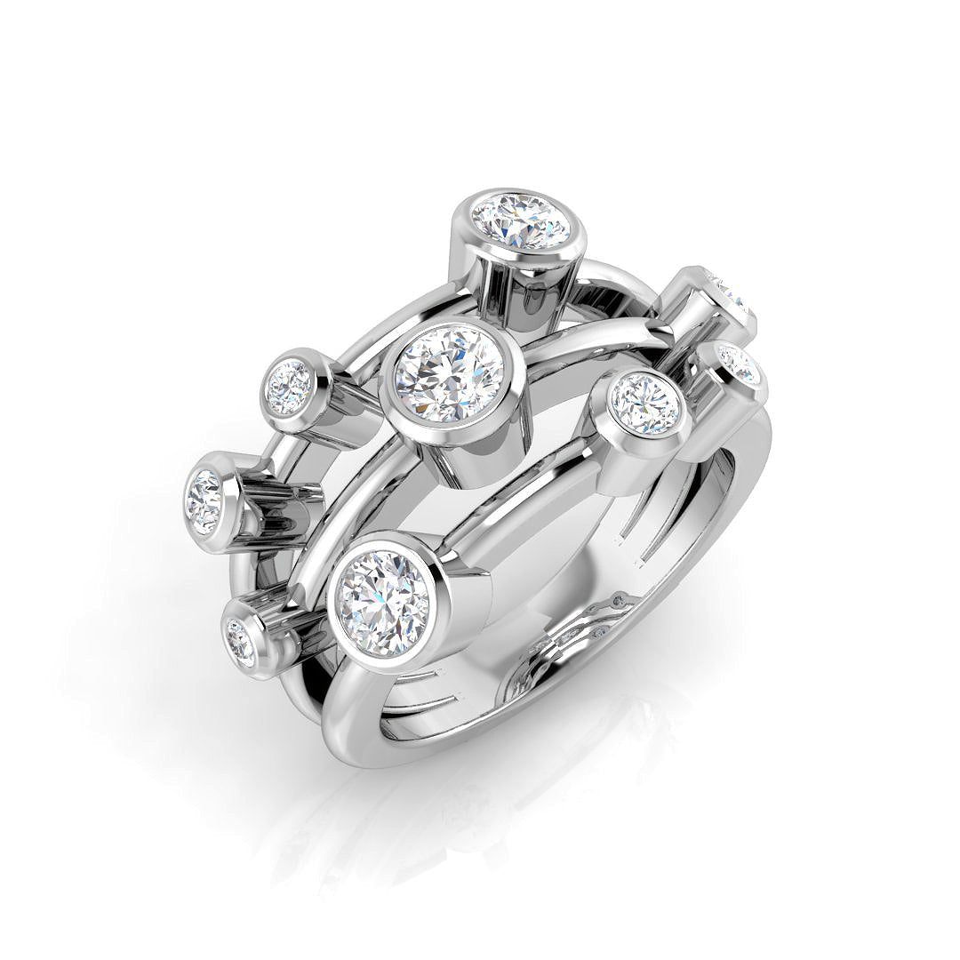 SR839 — Ring - 9k White Gold