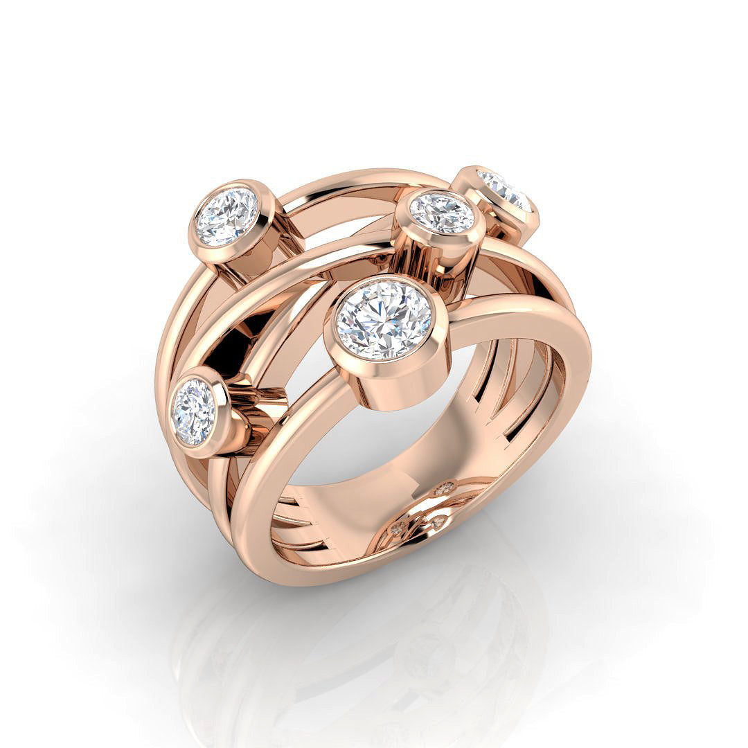 SR841 — Ring - 9k Rose Gold