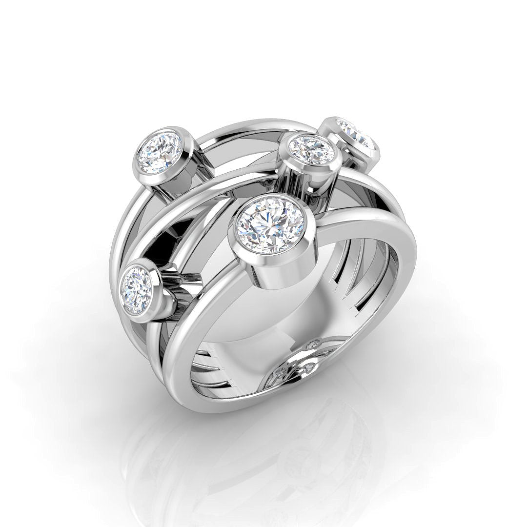 SR841 — Ring - 9k White Gold